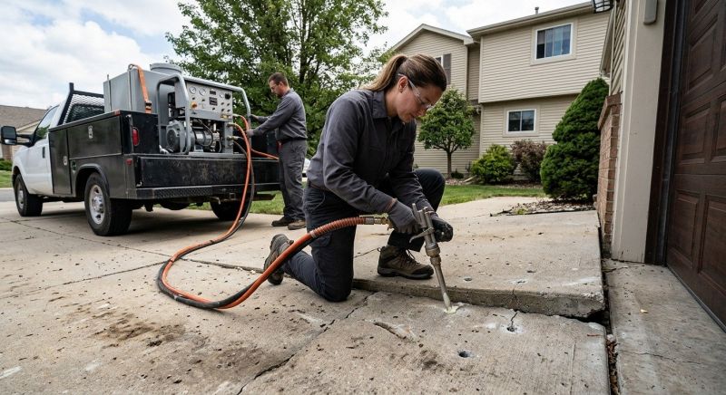 Sunken Driveway Lifting in Miami Dade County, FL