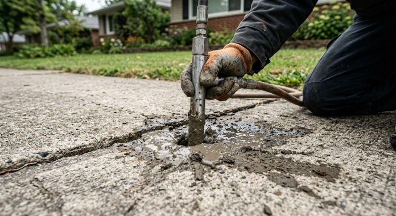 Sunken Sidewalk Repair in Des Moines, IA