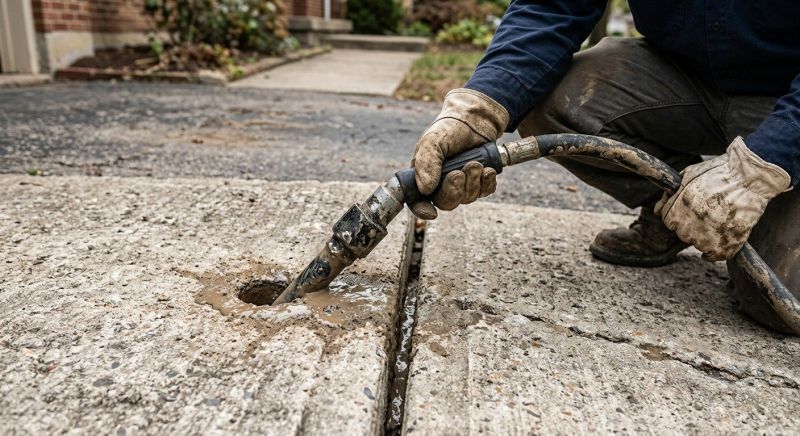 Sunken Driveway Lifting in San Antonio, TX
